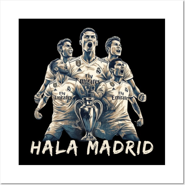 Real madrid fans Design Wall Art by Kittykingdom